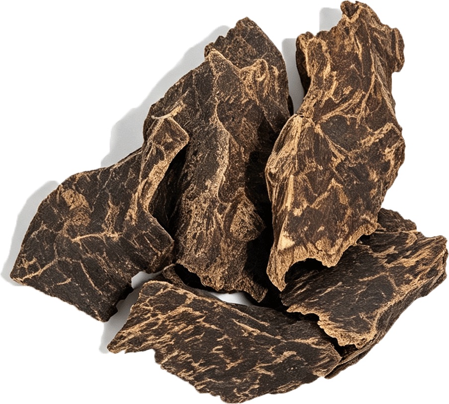 Agarwood pieces suitable as incense material